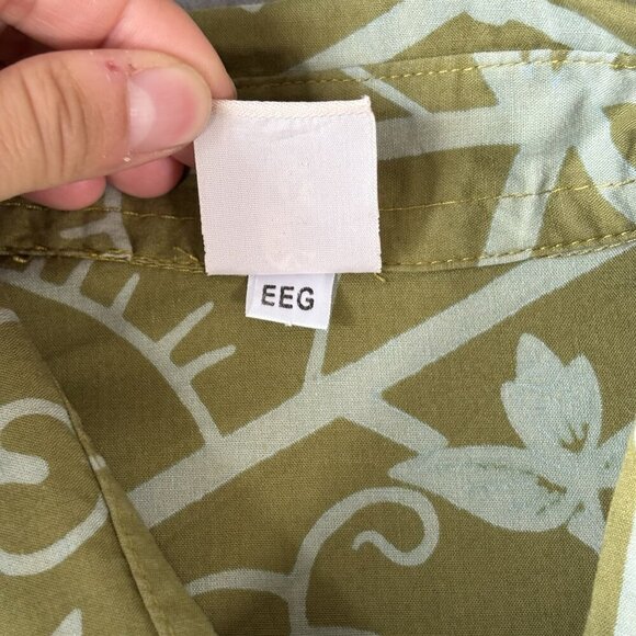 Wayan Natural Wear Vintage Mens 2XL Green Hawaiian Button Up Short Sleeve Shirt - Picture 9 of 14